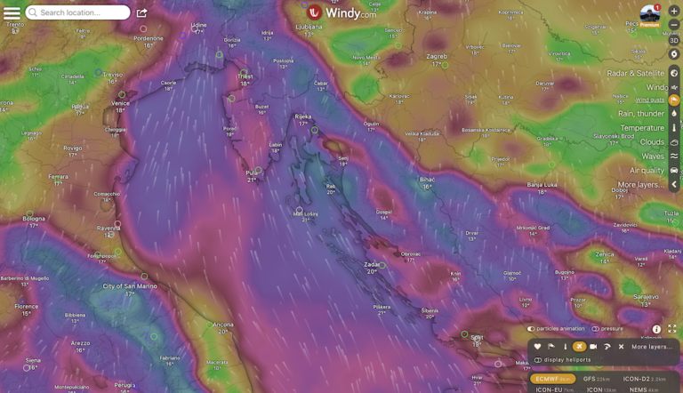 VAROVÁNÍ! Velká bouře v Itálii a v Chorvatsku