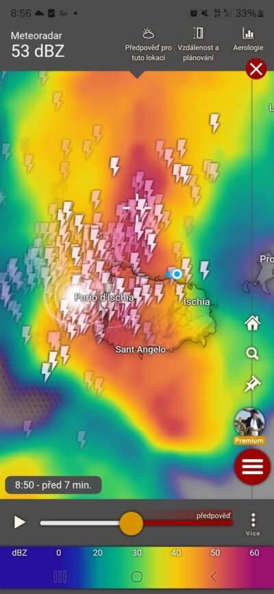 La Grace v silné bouři – oheň a ztráta navigace