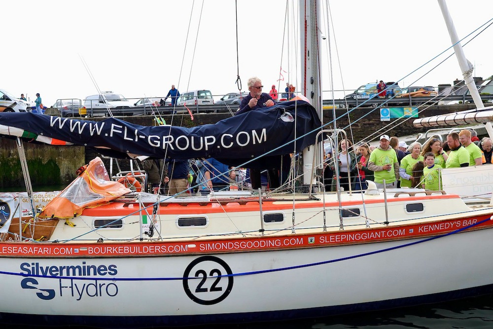 Pat Lawless a Silvermines Hydro před Golden Globe Race 2026